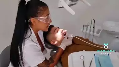 Horny dentist fucks her patient - Mariana Martix
