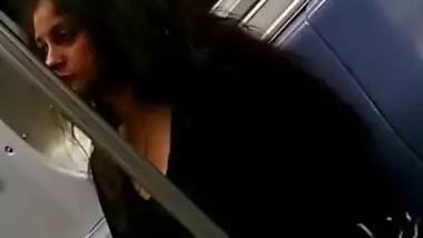 Cute chubby Indian milf on the train