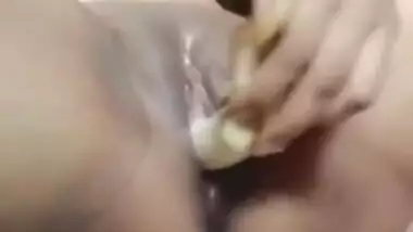 Nepali horny girl fucking her vagina with...