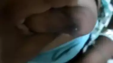 Desi wife boob play husband