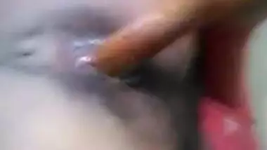 village teen girl dildoing her horny pussy with a chapati roller
