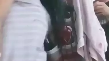 Brother caught sister stripping on cam video