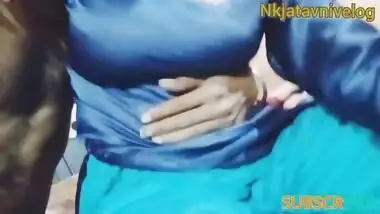 Sleepy bhabhi boobs squeezed hard, kissed, grabbed & pressed, smooch, navel kiss vlog