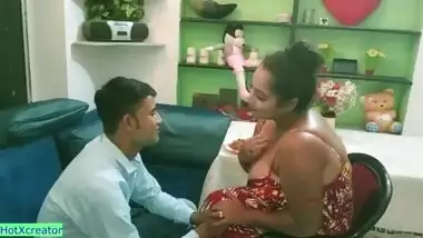 Indian Hotwife private sex with Boss for Promotion!! Husband Don't know