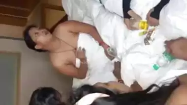 Three Indian XXX sluts loves getting fucked in foursome group sex