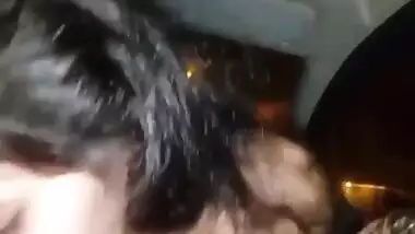 Gorgeous girlfriendâ€™s Indian car sex with her boyfriend