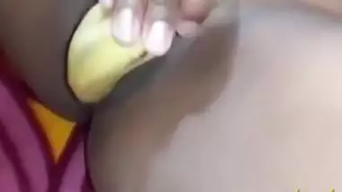 Indian Teen Girl Masturbating With Banana