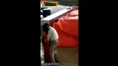 Indian Big Ass Aunty In Red Saree Fucked By Boss