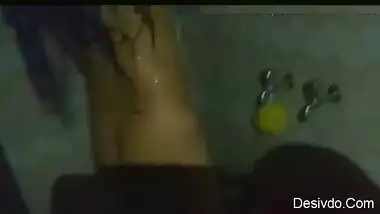 Indian Wife Bathing record By hubby