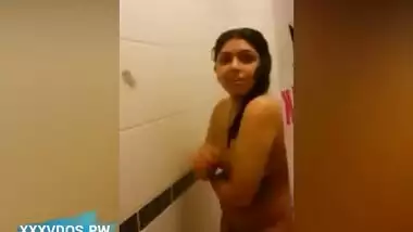 Naked Girl From Gujarat Feeling Shy In Shower