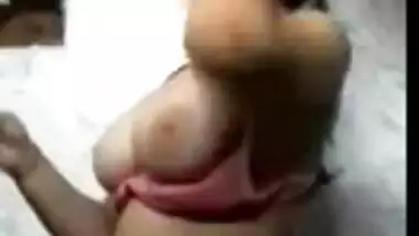 Huge tits Desi girl stripping her clothes in the bathroom