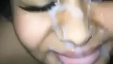 MASSIVE FACIAL CUMSHOT ON MY STEP-BROTHER'S GIRLFRIEND FACE
