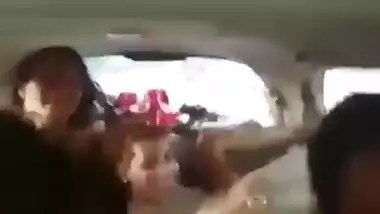 Delhi Naked Girls Showing Off In The Car