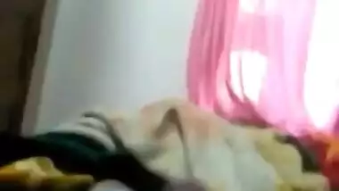 aunt in blouse shaking lover dick