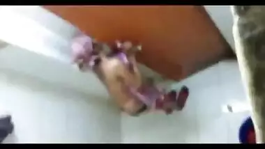 Desi girl nude bathing and changing in bathroom caught by hidden cam