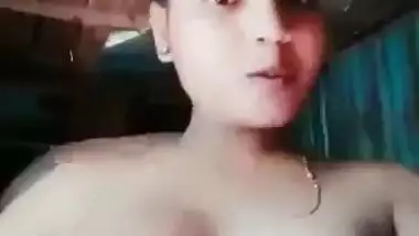 Bangla slum girl showing and fingering pussy