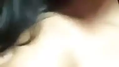 Desi cute girl boob show selfie video