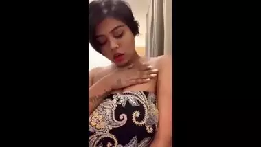 My Desi Hot Girlfriend Selfie Video For Her Ex Lover