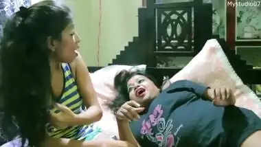 Indian boyfriend fucked his Girlfriend in infront of sister in law!! First Threesome two girl one boy