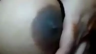 Desi girl show her big boob selfie video