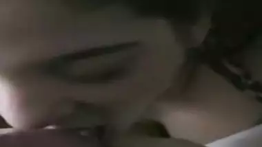 Bit Tits Indian Babe Giving Blow Job