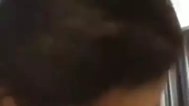 Naughty lady shoots her blowjob MMS fucking a dick