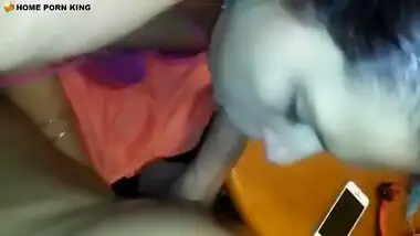 Indian lady sucks a white dick for dollars