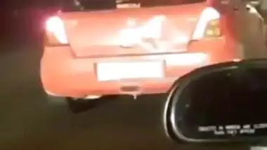 Indian Hot Sex in the Backseat of Car on highway