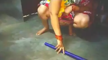 Sweeping Aunty Hot