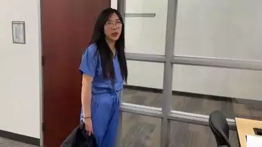 Creepy Doctor Convinces Young Asian Medical Intern to Fuck to Get Ahead