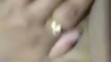 Desi bhabi fingering pussy video call with lover