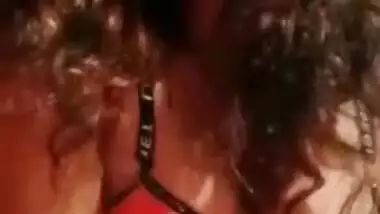 Sexy Desi girl takes bra off and exposes naked boobies on camera