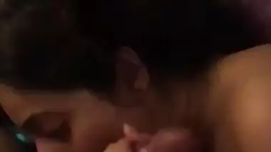 Sexy Pakistani Bhabhi sucking big dick of lover