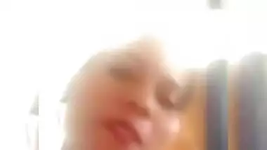 Indian wife showing her hairless pussy