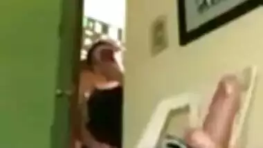 Sexy Mumbai Girl Caught Seeing Man’s Dick