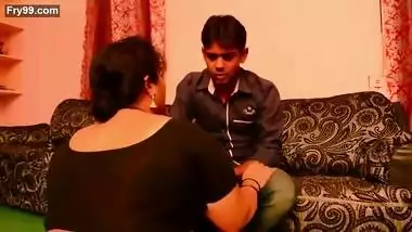 Booby chubby swetha aunty seducing young boy anil and getting enjoyed