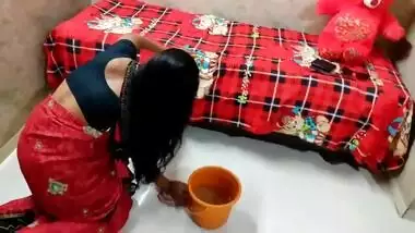 XXX entertainment makes the Desi housewife sideline cleaning