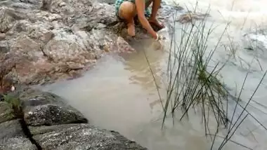 Outdoor Risky Public Fucking Step Sister Near Flowing River