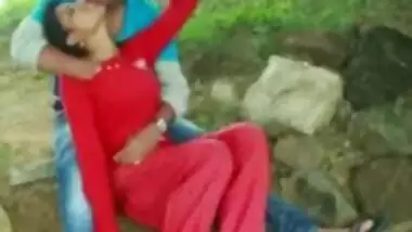 Desi Cute Couple in Park