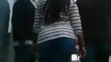 Candid Desi Tamil Girl - FAT Huge Round Butt