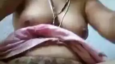 Tamil Aunty Finger Her Hairy Pussy For Lover