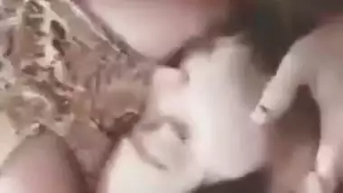 Guy sucks the amateur Desi porn XXX Paki model's nipples on camera