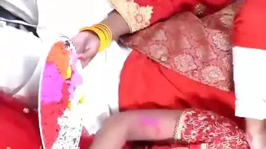 Desi Threesome Fucking Holi Special