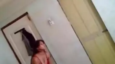 girl changing after sex