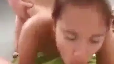 Massive cum all over face of hot desi girl