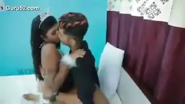 Cute Lovers Romance in Hotal Room