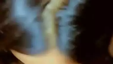 Slim babe sucking big cock of lover in village sex