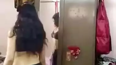 Young Desi woman bares her XXX body in front of mirror and sex camera