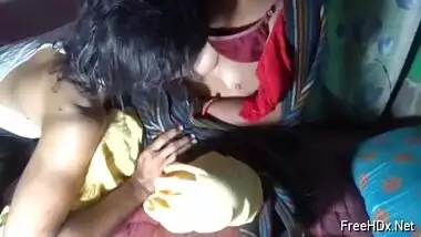 Amateur fucker drills Desi partner's vag in porn position called doggy