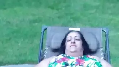 Me and My BUSTY 50yo Desi Aunty FWB At The Pool